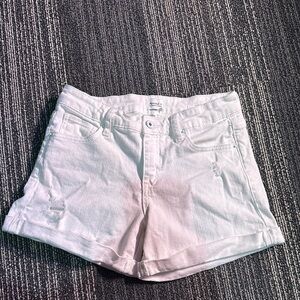 White Special A Jean Shorts